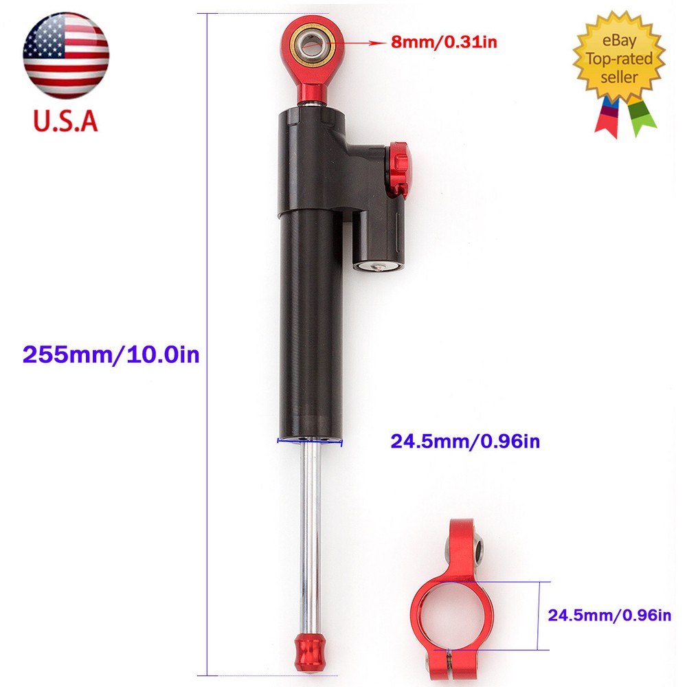 CNC Universal Shock Steering Damper Linear Stabilizer Reversed Safety Control