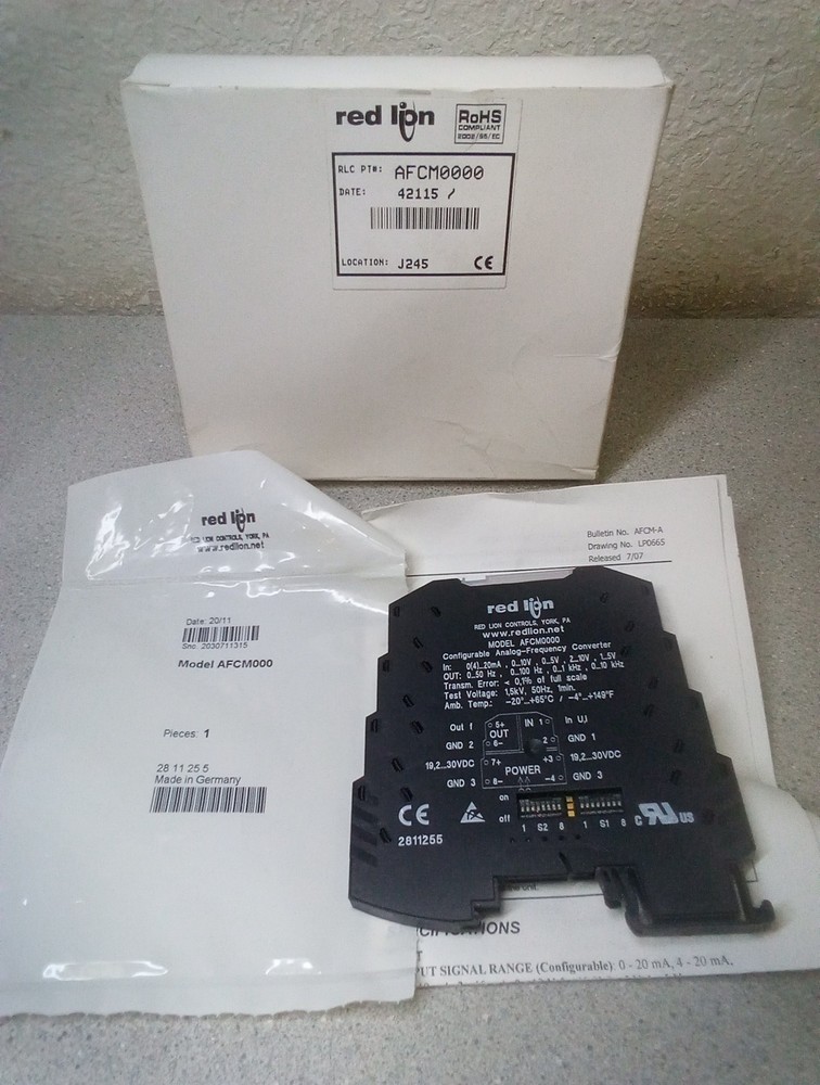 Red Lion Analog Frequency Converter, Model AFCM0000