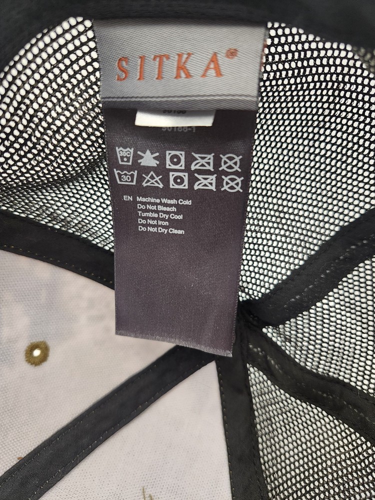 Sitka Camouflage Mesh Back Ball Cap 90% Polyester 10% Elastane Unisex