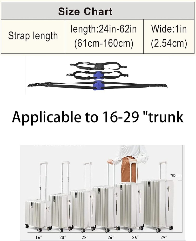 Versatile Black Adjustable Luggage Straps – Perfect Travel Bungee Solution