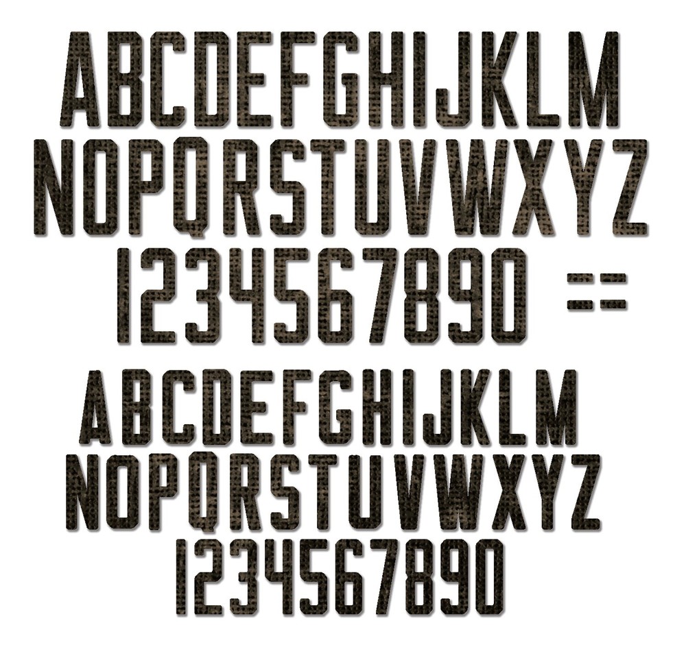 Sizzix Thinlits Dies By Tim Holtz 73/Pkg-Alphanumeric Theory