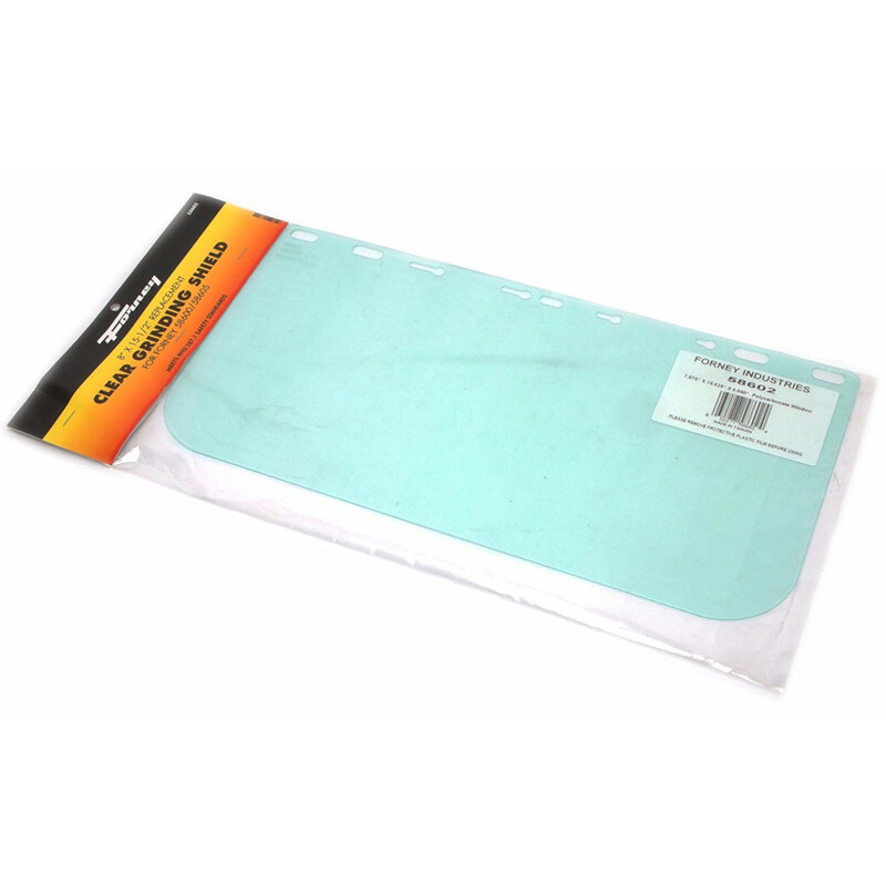 Forney 58602 Plastic Clear Replacement Face Shield 8 W x 15-1/2 H in.