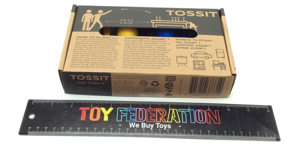 TOSSIT. Silicone Indoor Dart Game Blue & Yellow