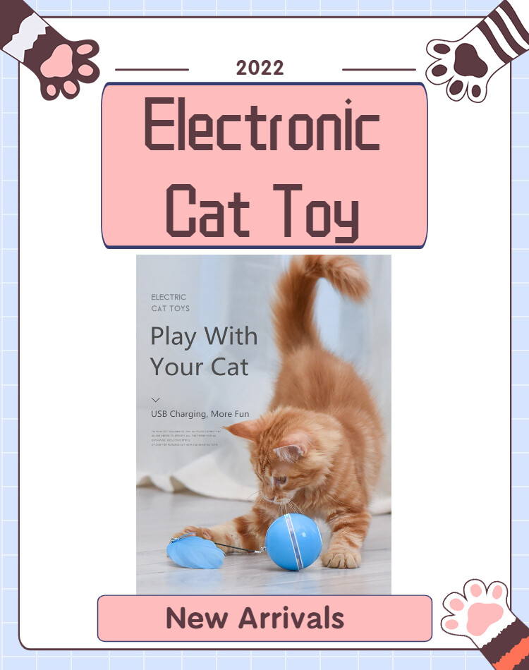 Electronic Funny Cat Toy Ball Cat Stick Feather Pet Training Tool Multiple Color