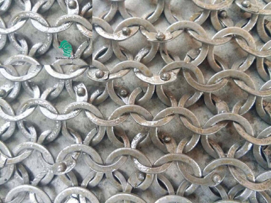 Chainmail shirt 10mm Flat riveted Rings Flat Washer Medieval opened chainmail