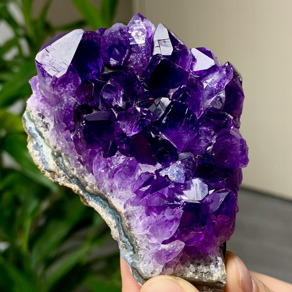235G Natural Amethyst geode quartz clustercrystal specimen Healing