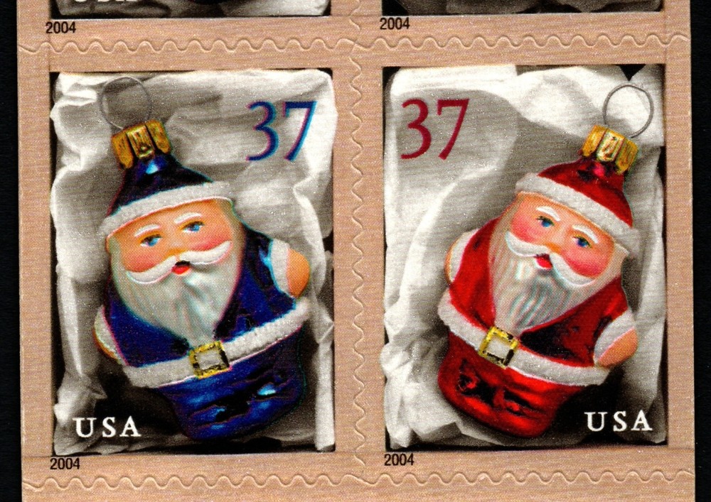Scott #3886b - EFO - 2004 Christmas Booklet - Multiple Colors Shift - MNH