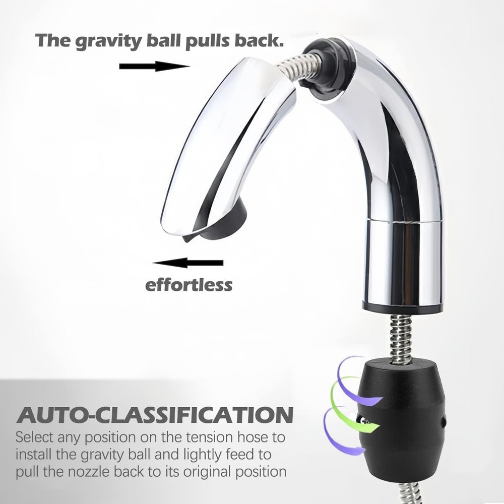 Hose Weight Ball Replacement Kitchen Universal Pull Down Faucet 13mm, Black