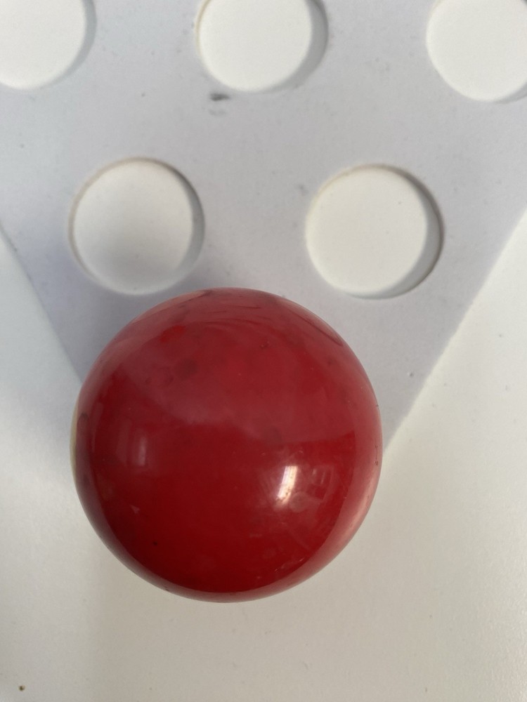 Vintage Pool Ball Billiard 2 1/4” Replacement # 3 Red Single Individual