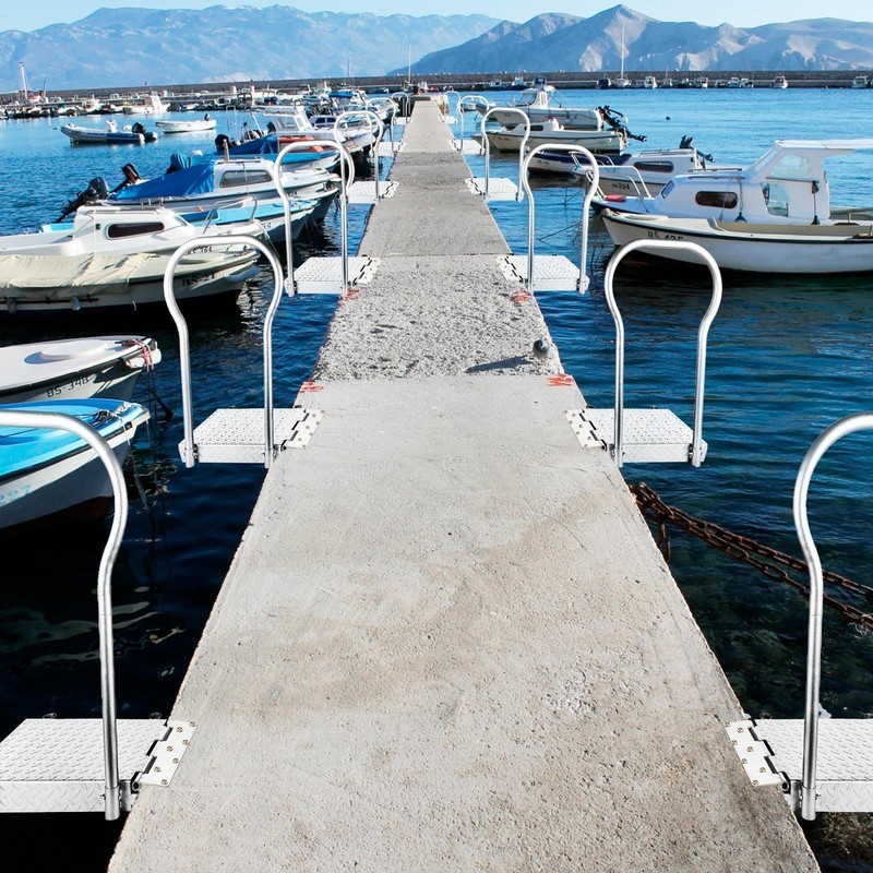 Folding Boat Boarding PlatformRamp for Boat Lifts Dock Step Access