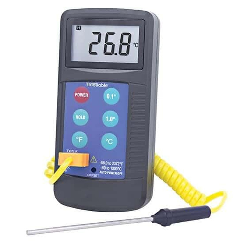 Traceable Workhorse Thermocouple Thermometer with Calibration