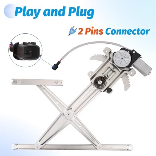 Front Left Driver Side Power Window Regulator with Motor Compatible with Chevy