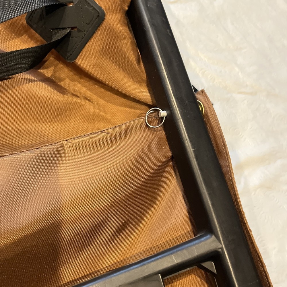 Camp Trails External Frame Hiking Backpack Size M Adjustable Black and Tan