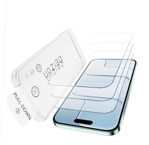 for iPhone AIR Screen Protector, 3-Pack 9H+Tempered Glass, Easy Installation,