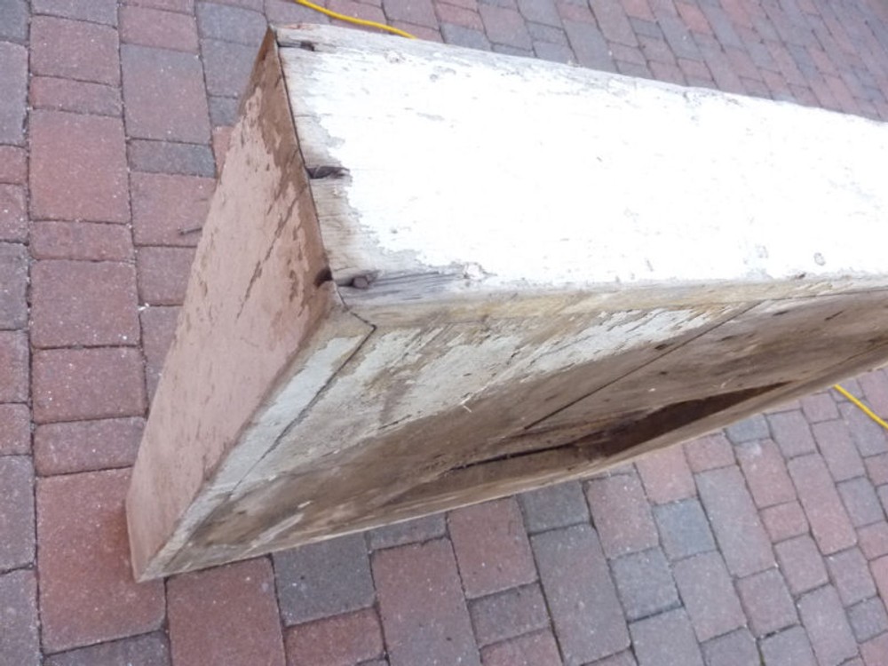 c1830 LARGE doric column capital blocks 36" sq x 5"