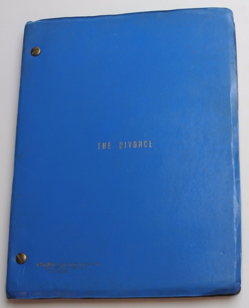 THE DIVORCE / Robert P. Davis 1980 Unproduced Screenplay
