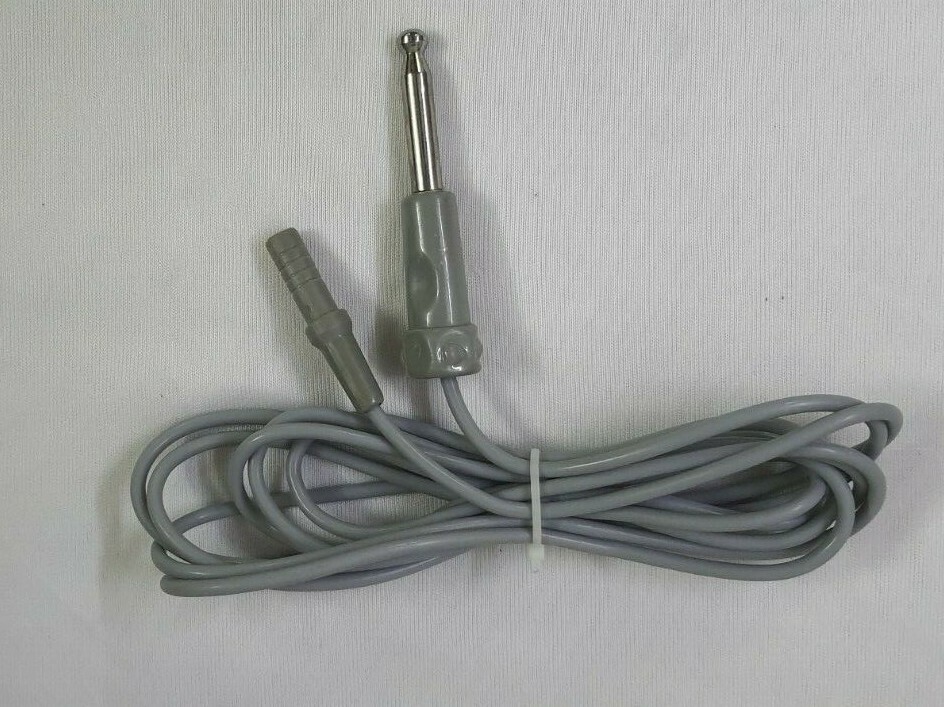 Laparoscopic Monopolar Cable Cord Silicon Reusable One side 4mm Female Hole