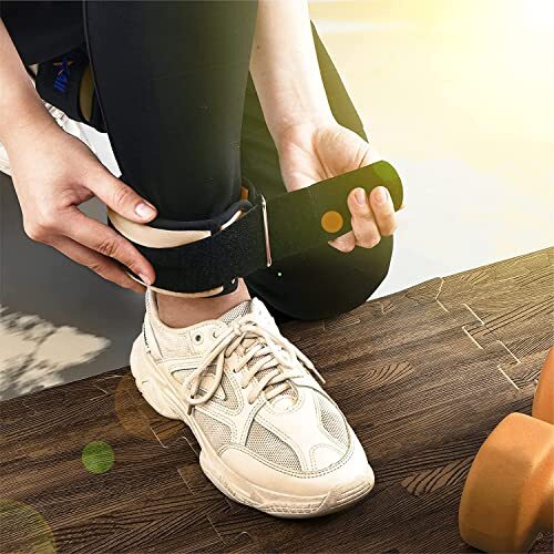1 Pair Wrist Weights with Adjustable Strap for Jogging Exercise, 1lb Each
