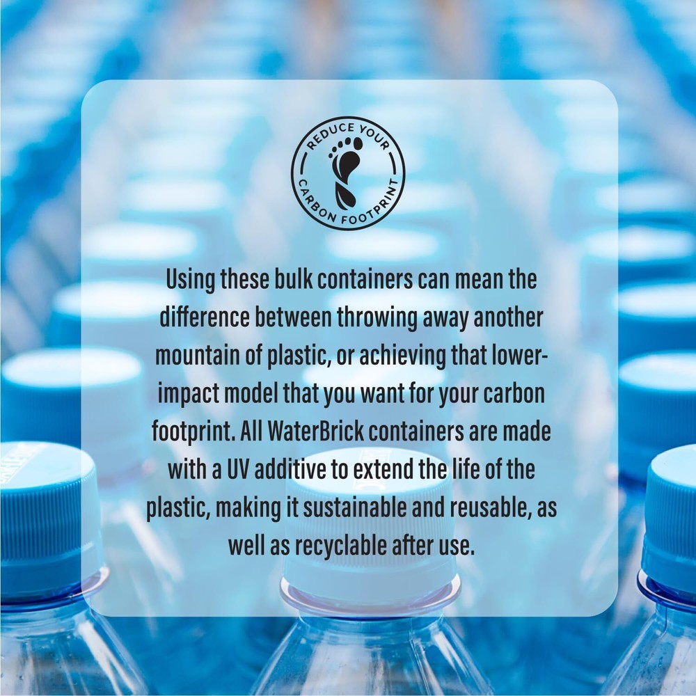 International Water Storage Containers for Emergency Water Storage | 4-Pack