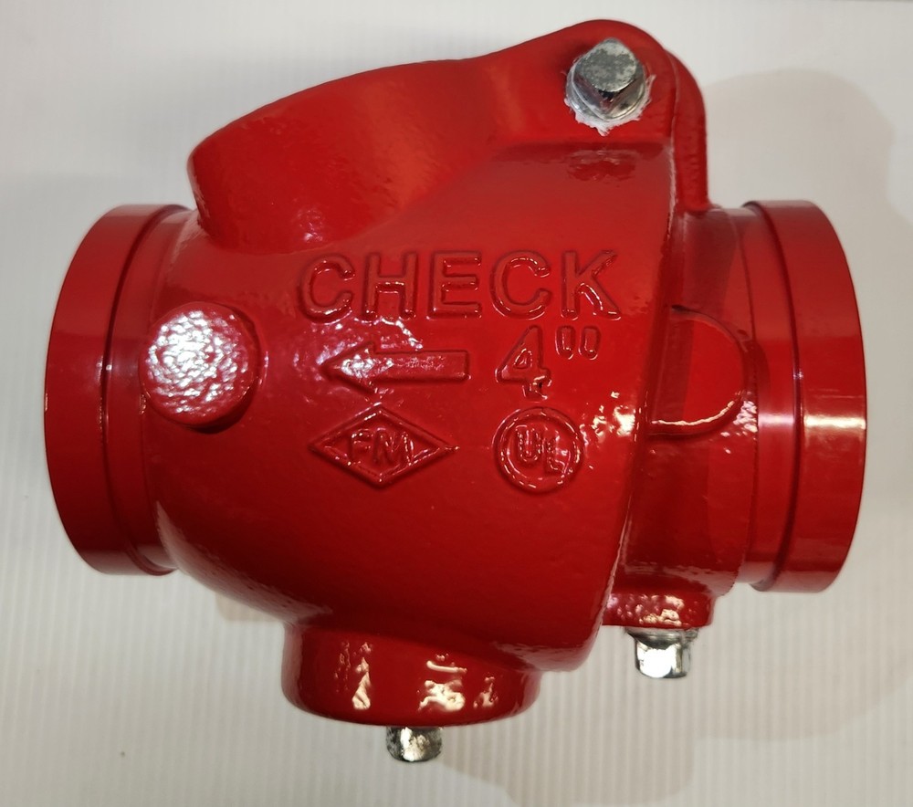 4" GROOVED CHECK VALVE WP 300PSI