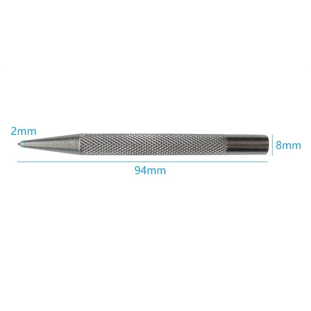 Comfortable Grip and Accurate Punching with Knurled Handle Center Punch