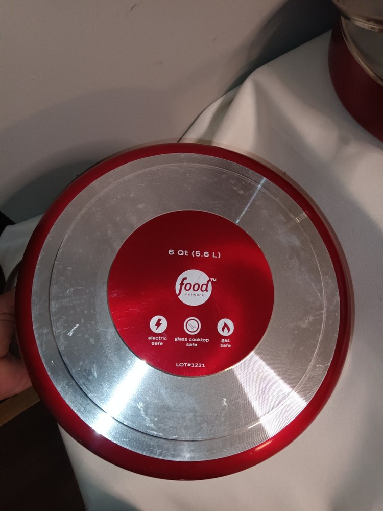 Food Network™ 3-pc. Nonstick Ceramic Cookware Set Red