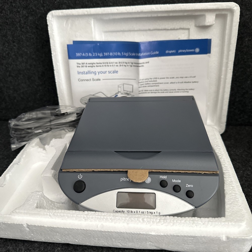 Pitney Bowes 10lb Capacity Integrated USB Shipping Scale (397-B)