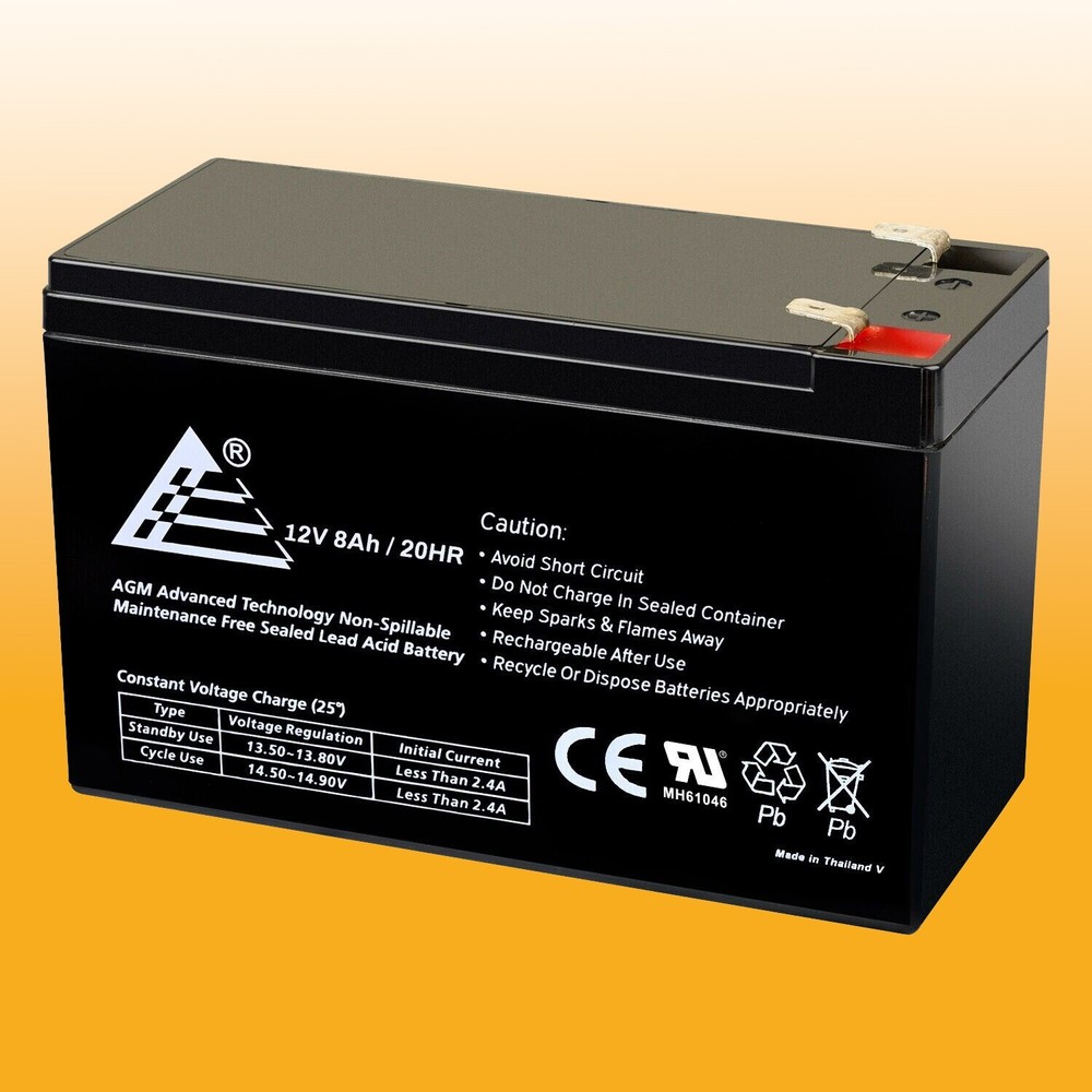 12V 8AH Replacement for APC Back-UPS ES 500 Battery