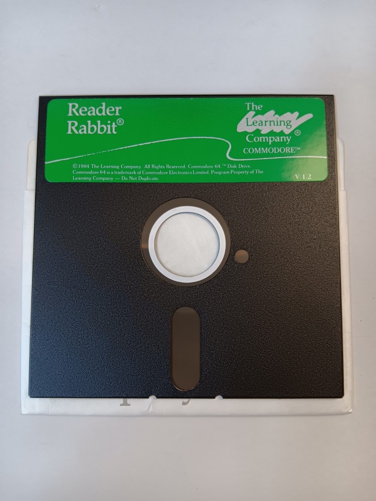 Commodore 64/128 Reader Rabbit The Learning Company Software Tested/Works