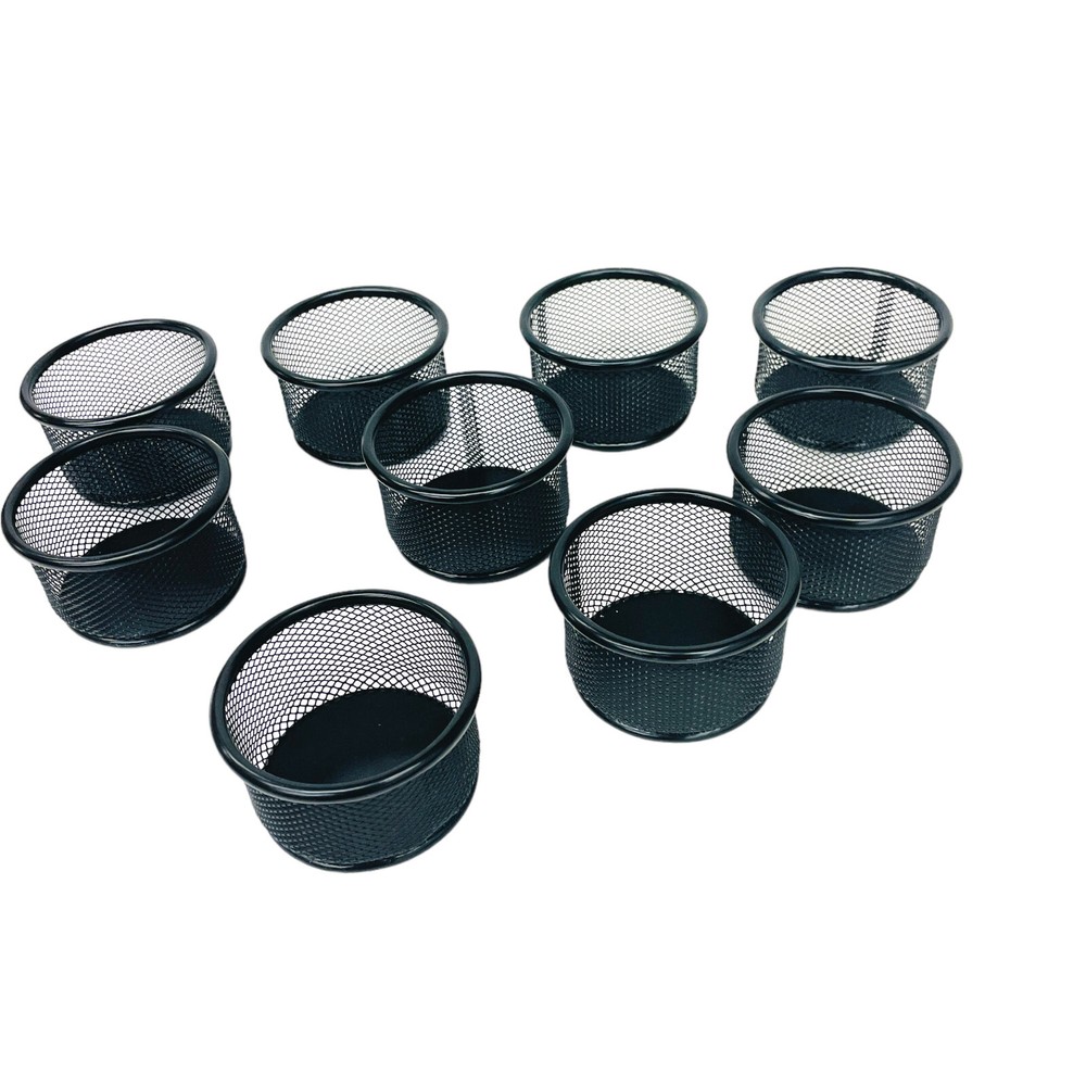 9 Pcs Unbranded Paper Clip Holder Black Mesh