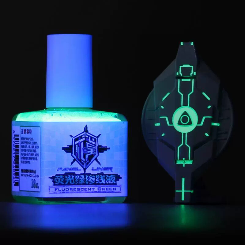 QW-model Water-based Panel Liner Accent Color - Fluorescent Green 18ml