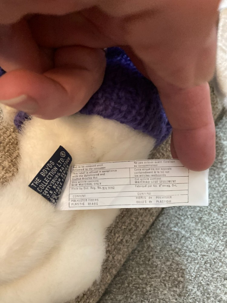 Boyds Bears White Hare Bunny Love Wearing Heart Sweater