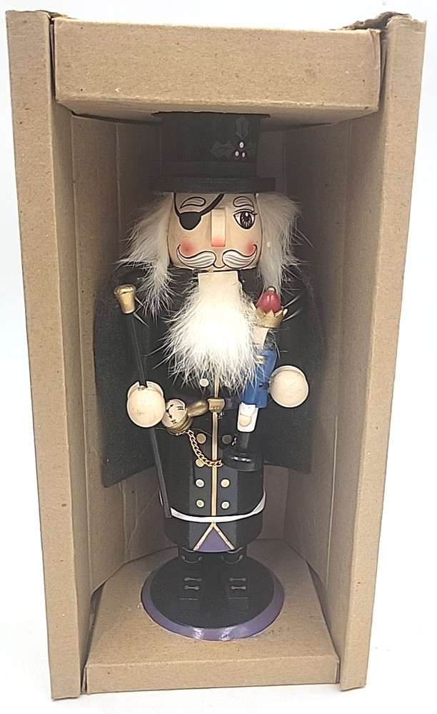1998 Nutcracker Village Herr Drosselmeyer Nutcracker with Box