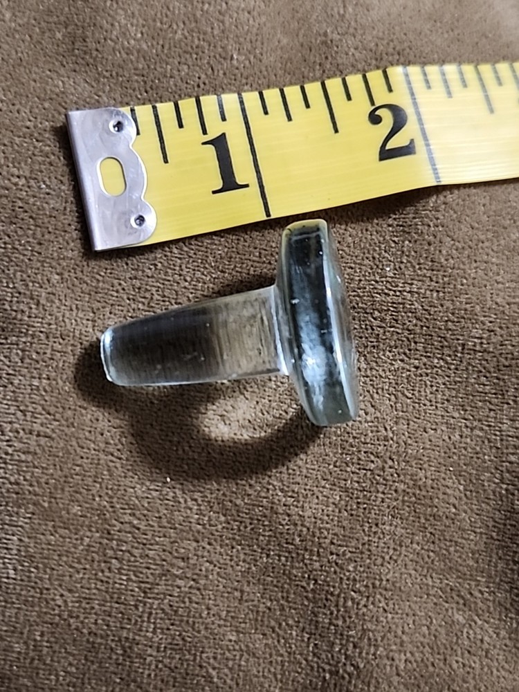Antique Glass 1 1/4'' Clear Bottle Stopper