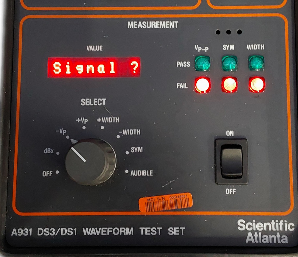 Scientific Atlanta A931 DS3/DS1 Waveform