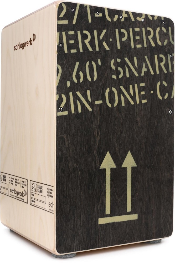 Schlagwerk 2inOne Large Cajon - Black Edition (2-pack) Bundle