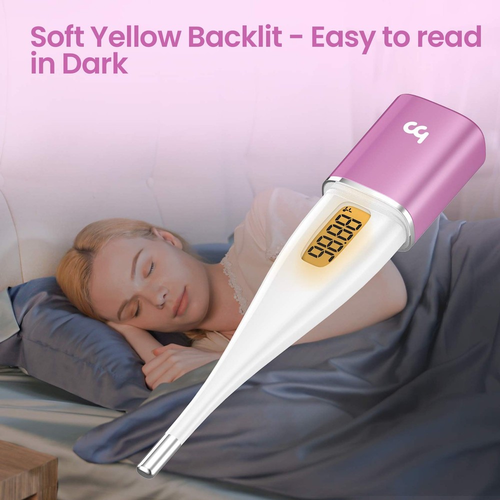Smart Basal Body Thermometer, BBT Thermometer with Backlight LED Screen, Fert...