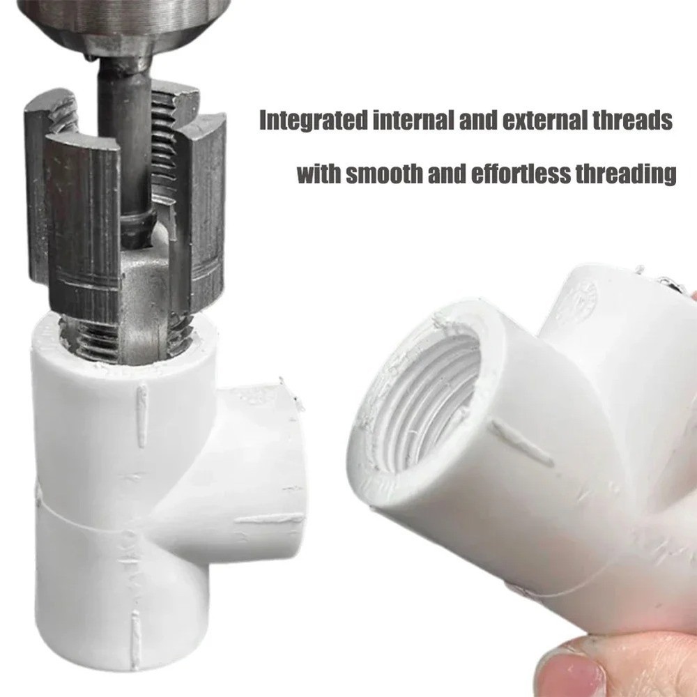 Universal Pipe Threading Tool Internal External Thread Hand Tool For Plumbing