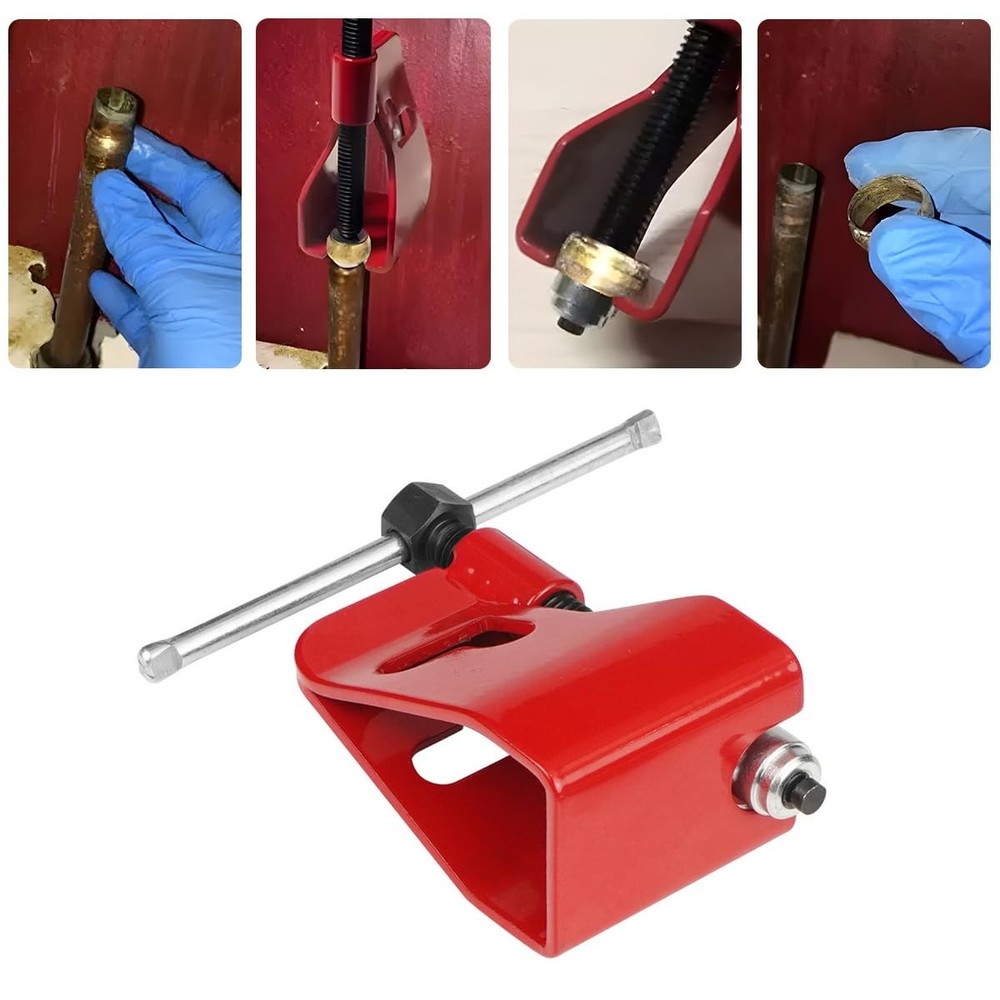 FALVFUN Compression Sleeve Puller Tool to Remove Ferrule & Nut of Pipe, Red
