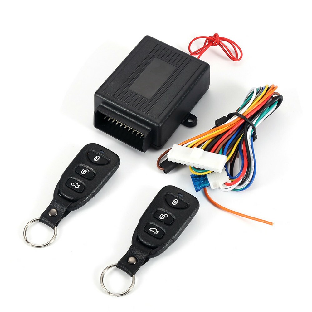 Car Accessory Remote Central Locking Kit Keyless Entry System +2 Remotes Fobs