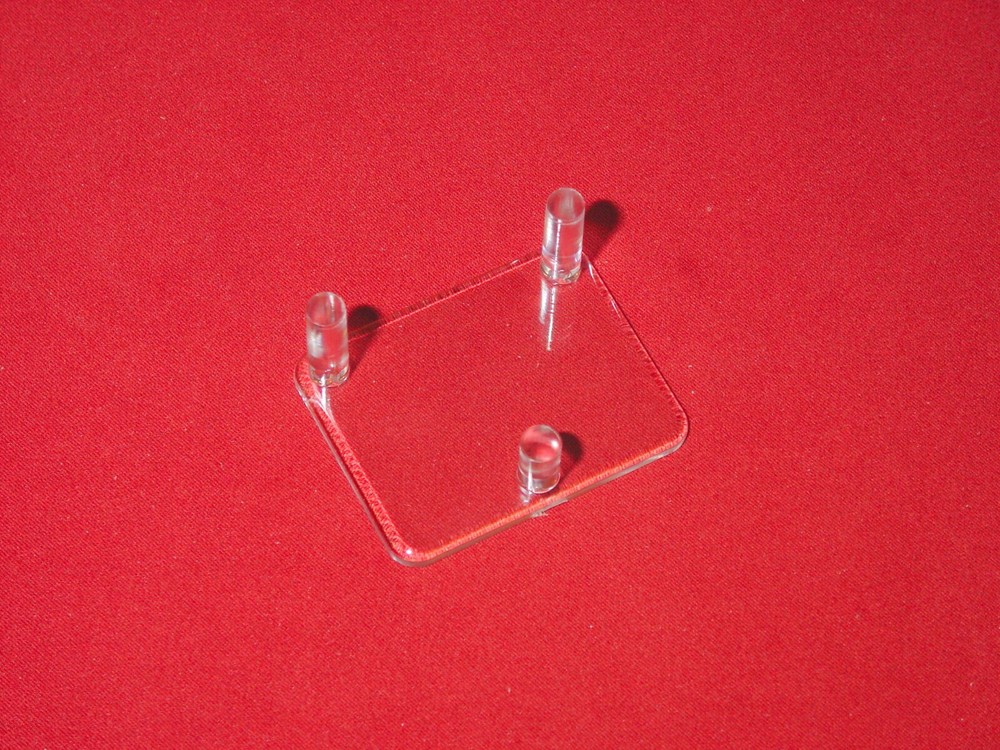 *#Medium 2-1/2" Three (3) Peg Display Stand Geode Shells Cluster Odd shaped item