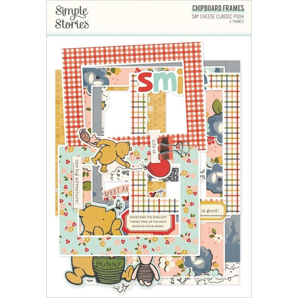Simple Stories ~ SAY CHEESE CLASSIC POOH ~ Chipboard Frames ~ Disney
