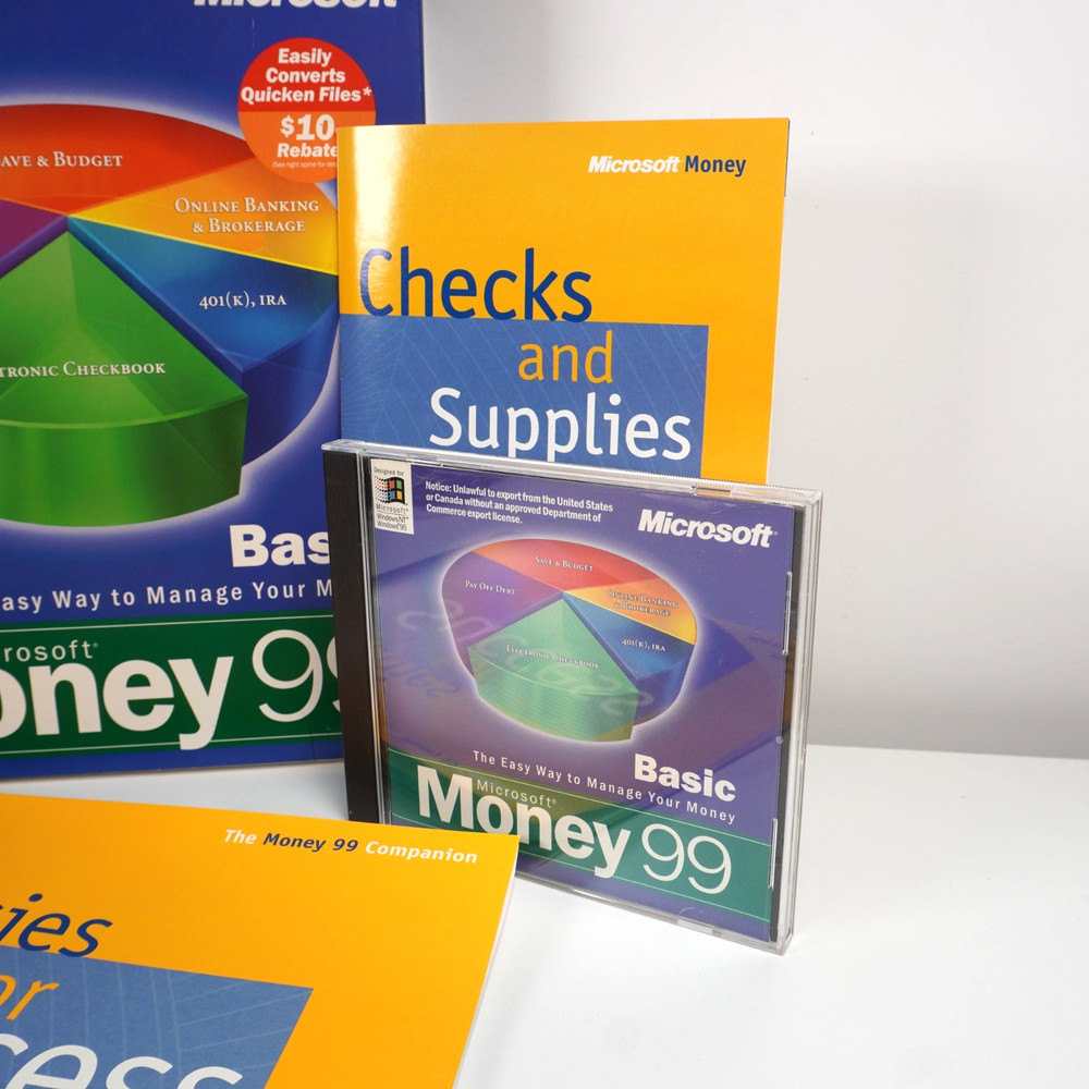 Microsoft Money 99 Basic English CD-ROM - For Windows 95 / NT - Complete Box