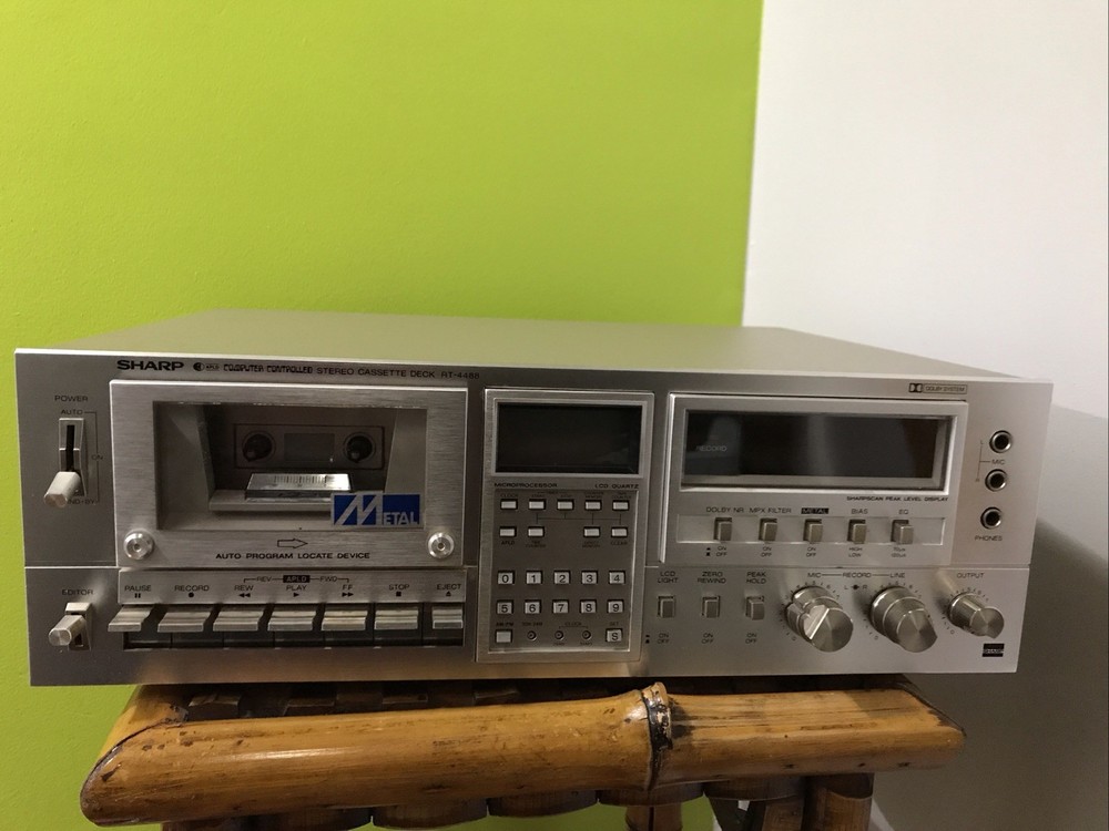 Vintage SHARP RT-4488 Computer Controlled Stereo Cassette Deck