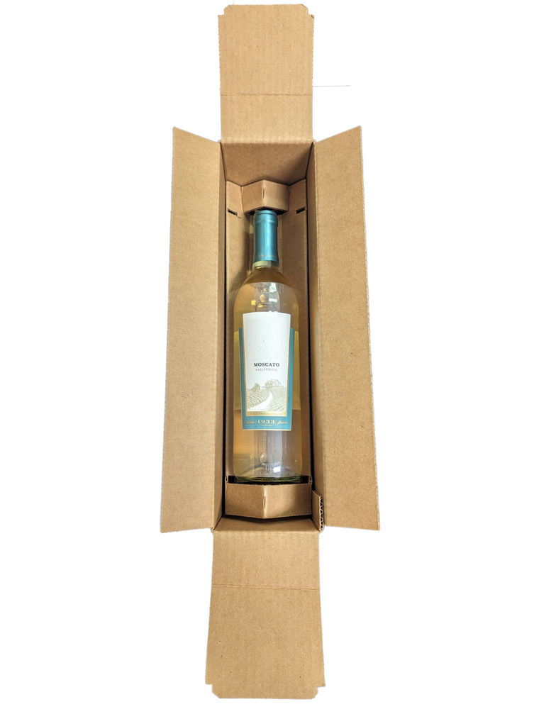 Single Wine Bottle Protective Packaging with Box - (5 Count Bundle)
