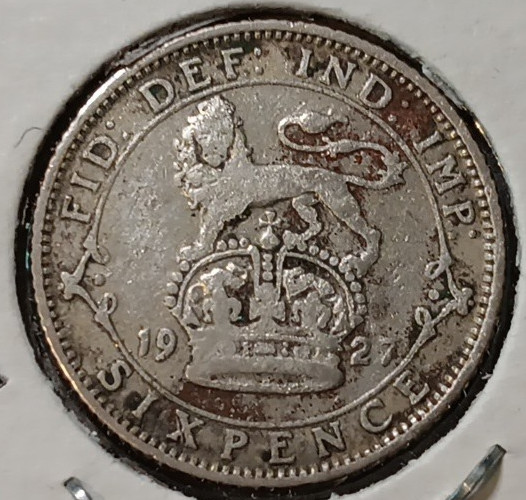 1927 Great Britain One Sixpence