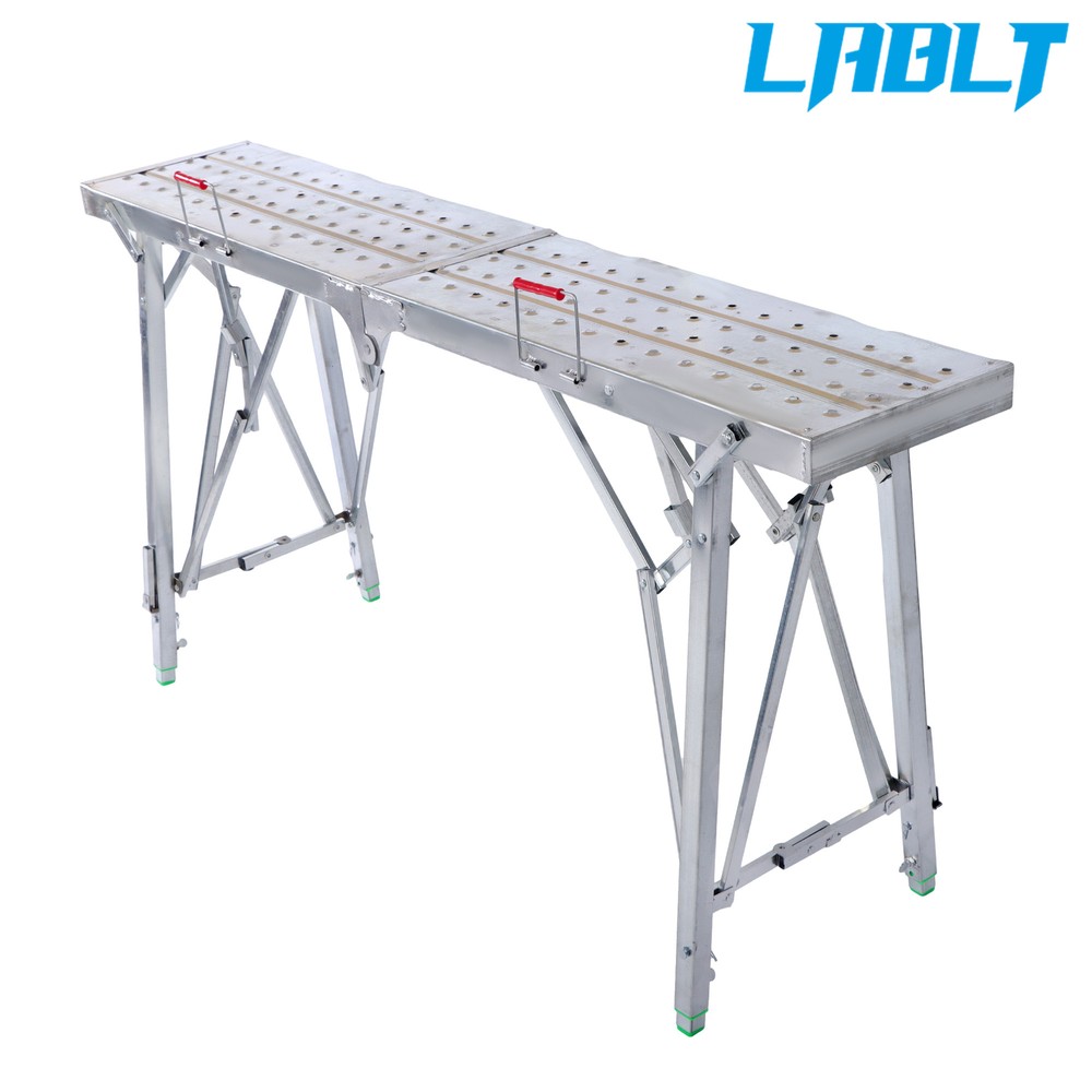 LABLT Portable Folding Scaffolding Platform Work Bench Scaffold Step Ladder 1.6M