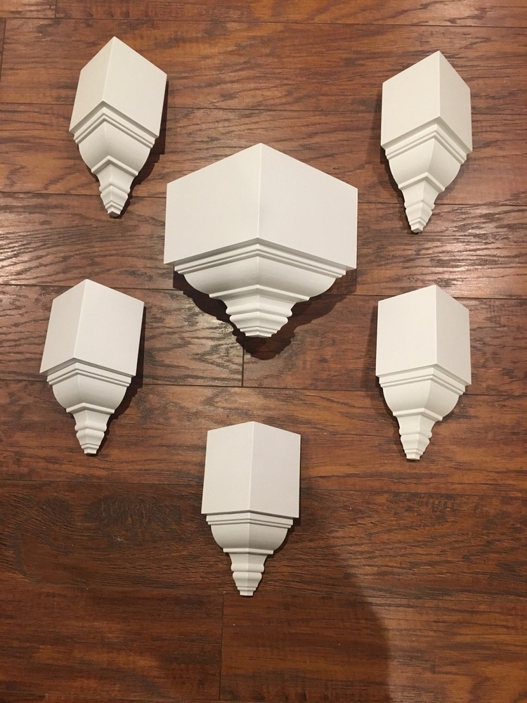 Crown Moulding Corners For 4 5/8” Transition 5 Insides +1 Outside Corner!