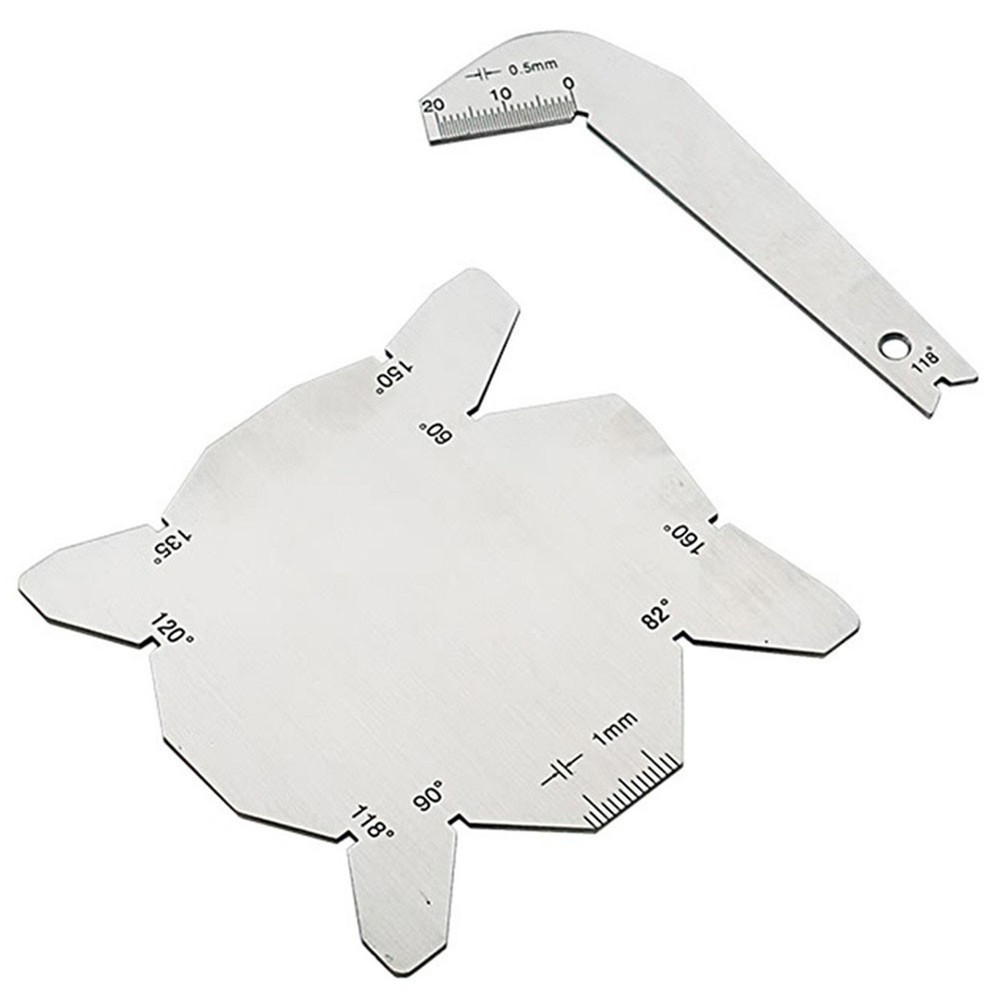 Rust Resistant Measuring Tools Stainless Steel Protractor Set (2 Piece)