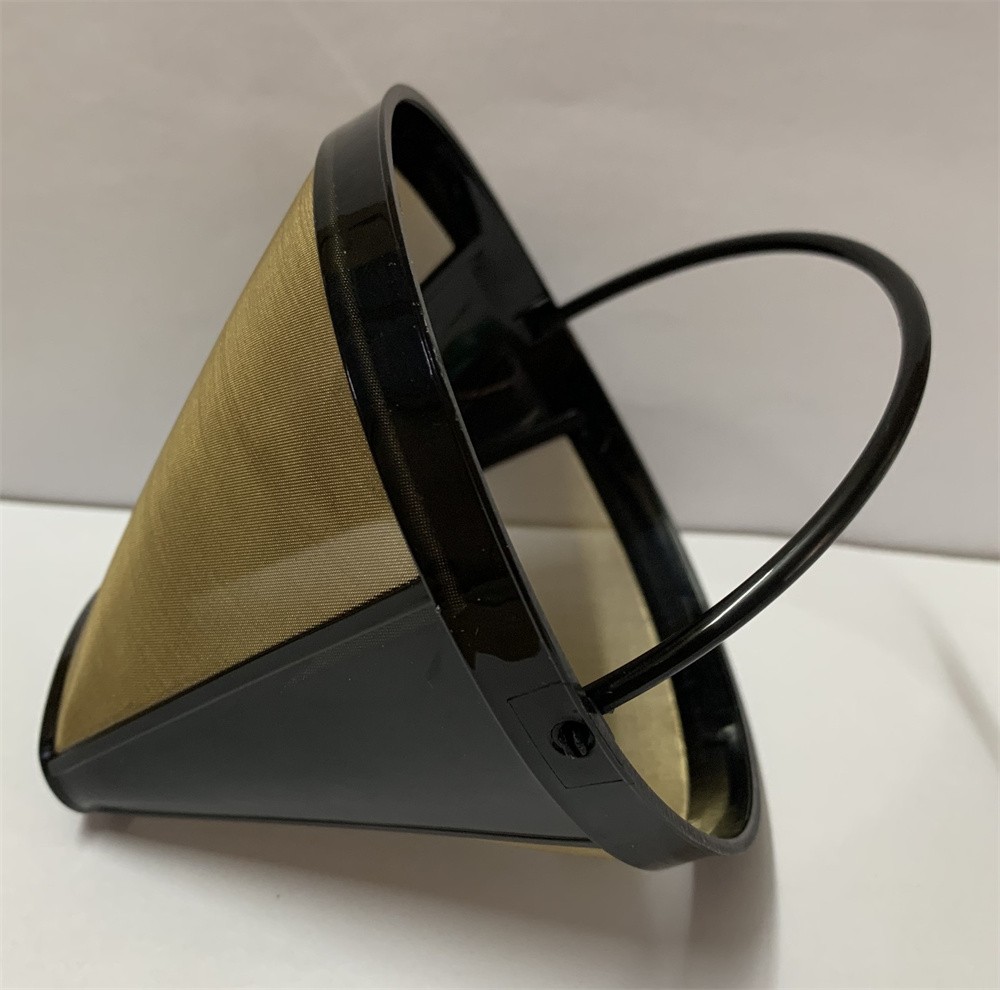 Reusable Coffee Filter With Handle Stainless Steel Washable Coffee Accessory